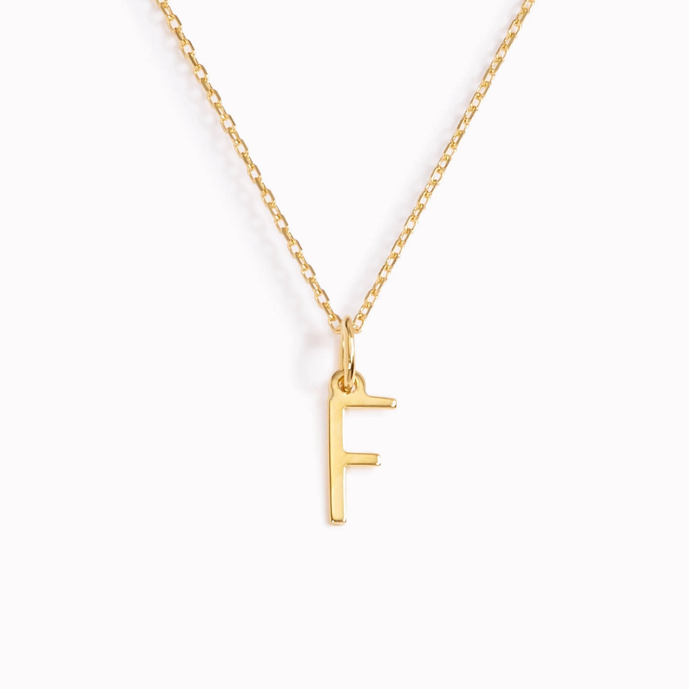 Day To Night F Necklace / Gold Initial Necklace