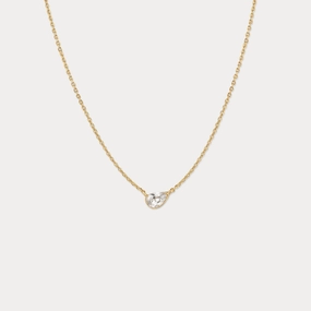 Fashion Accent White Sapphire Zephyr Necklace