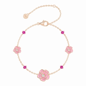 "Blossom of Compassion" Breast Cancer Awareness Bracelet Flawless Radiance