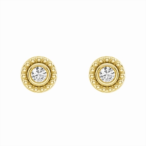 Sleek Edge Fresh Light Convertible 2 in 1 Beaded Jacket Stud Earrings with Lab Grown Diamond