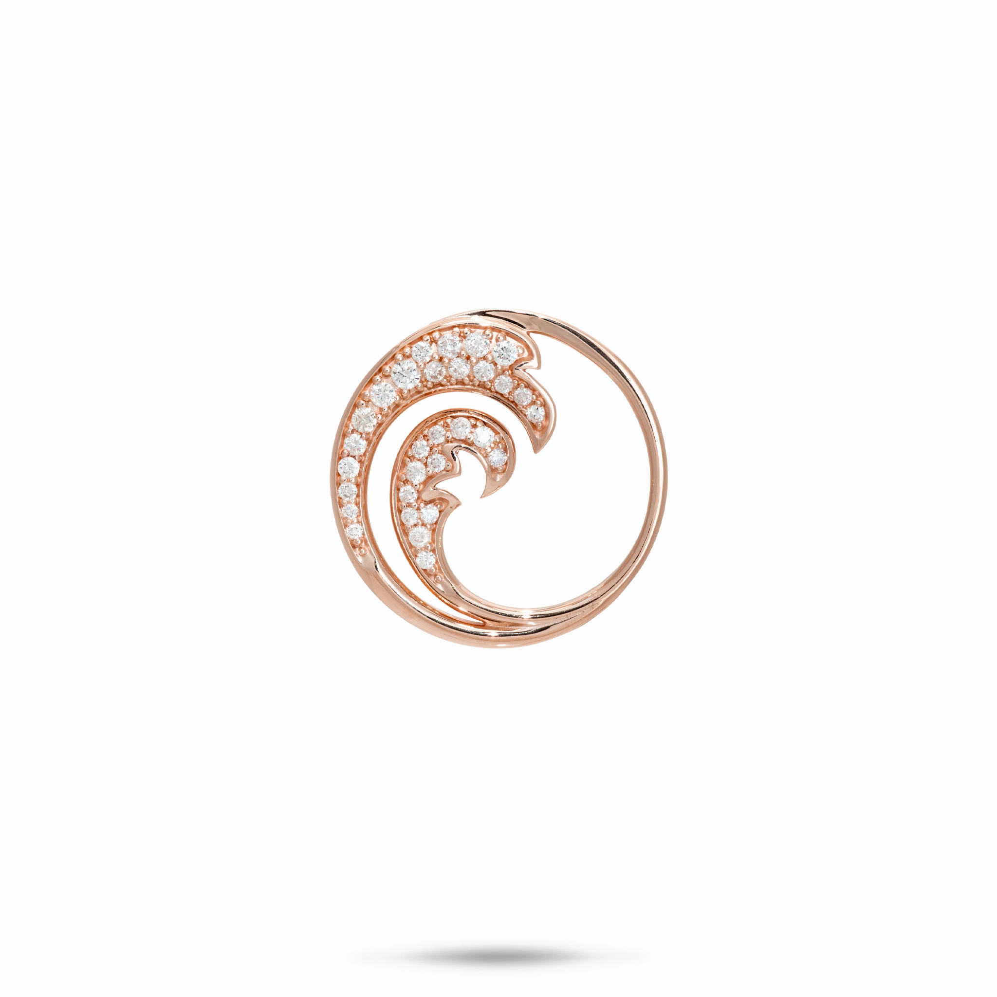 Bridal Vibe Nalu Pendant in Rose Gold with Diamonds - 18mm