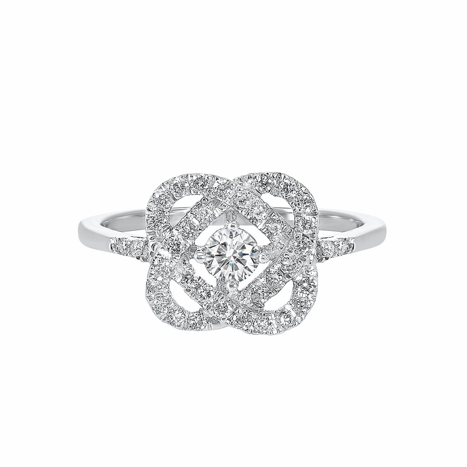 Love's Crossing Diamond 1/2 Cttw Ring 14K White Gold Casual Spark