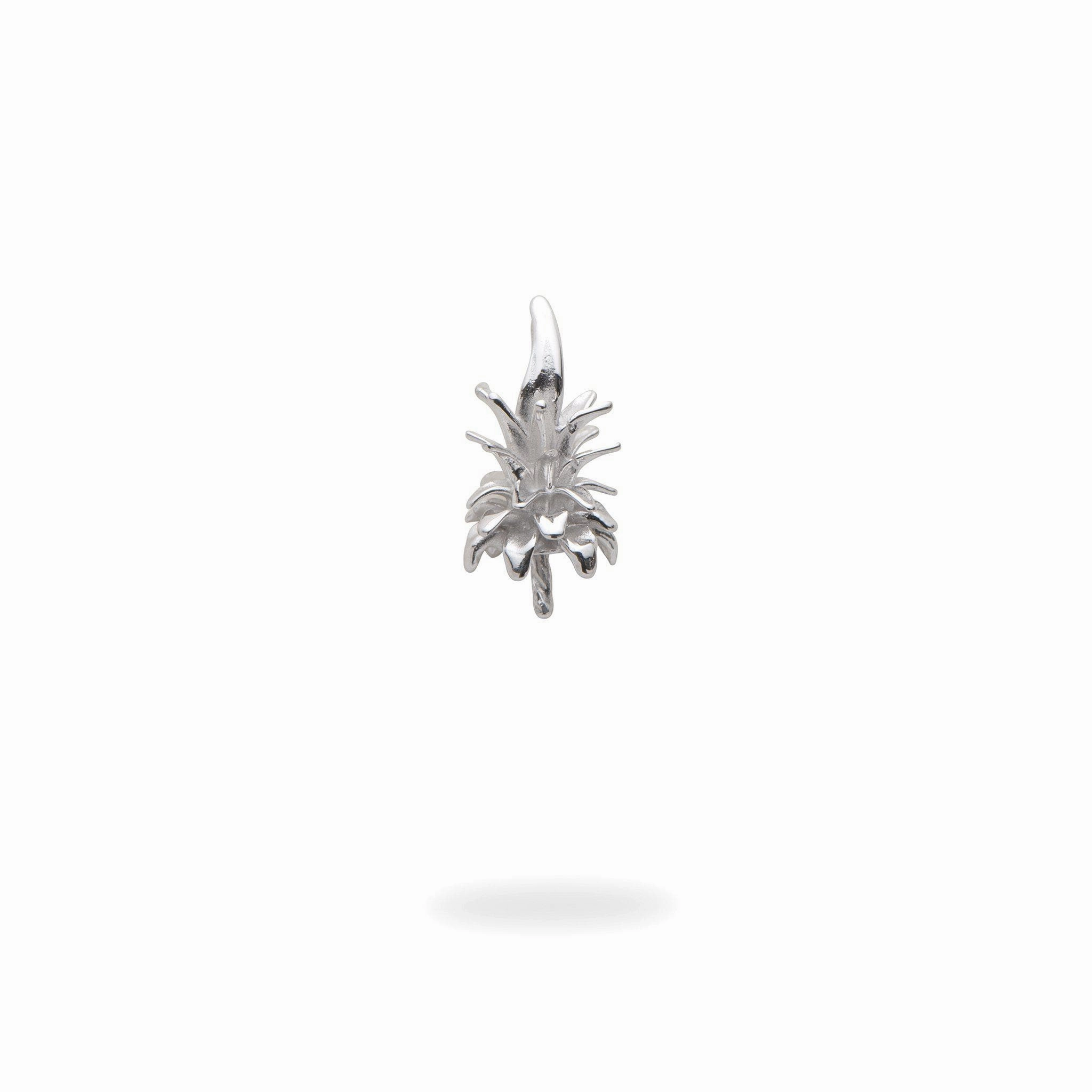 Pick A Pearl Pineapple Crown Pendant in White Gold Chic Sparkle New Arrival