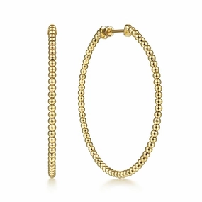 Sophisticated Gifts 14K Yellow Gold Bujukan Classic Hoop Earrings - 60mm