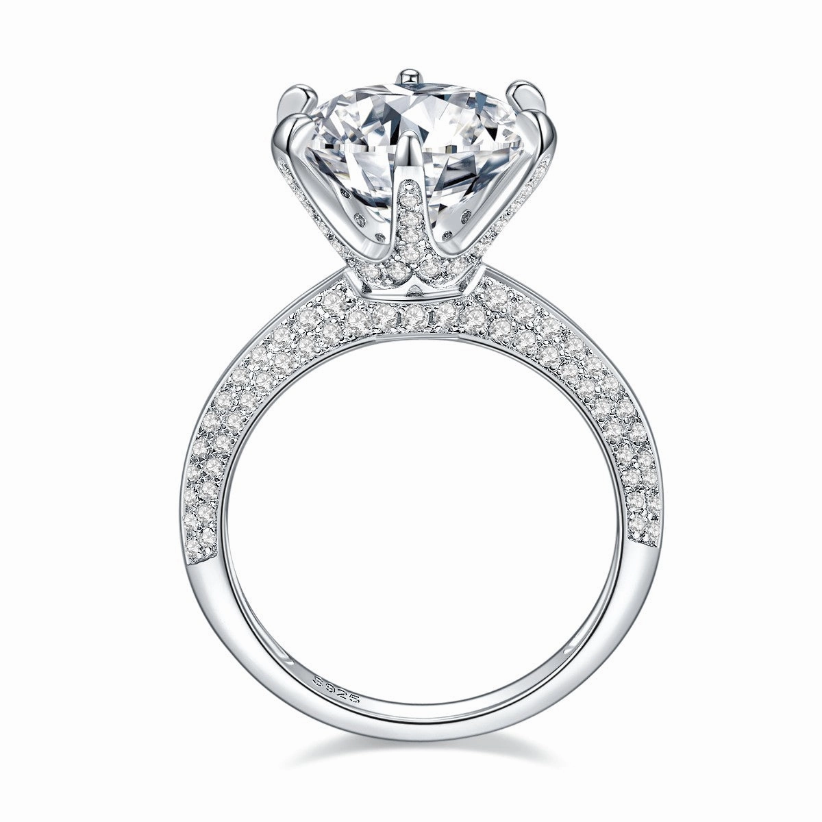 Fashion Edit Round Brilliant Solitaire Diamond Engagement Ring | S925 | Moissanite