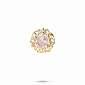 Pick A Pearl Hawaiian Heirloom Pendant in Gold - 15mm Statement Layer Polished Line