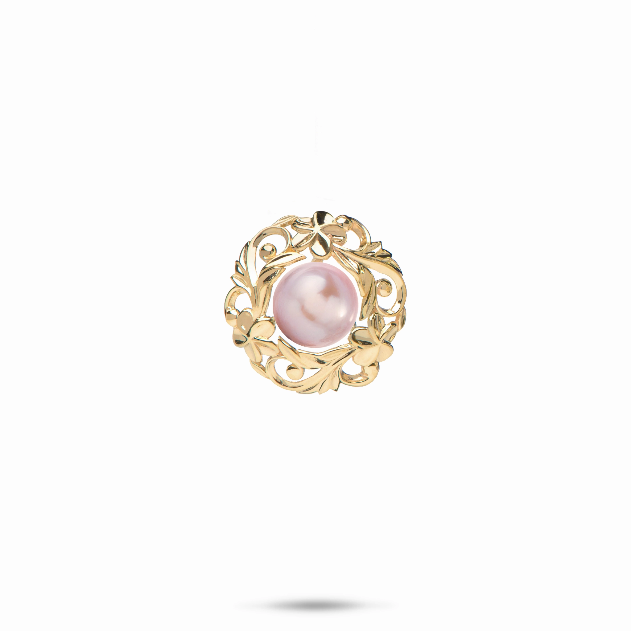 Pick A Pearl Hawaiian Heirloom Pendant in Gold - 15mm Statement Layer Polished Line