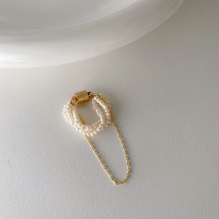 French Pearl Strands Magnetic Ear Cuff Finest Touch Seasonal Shine