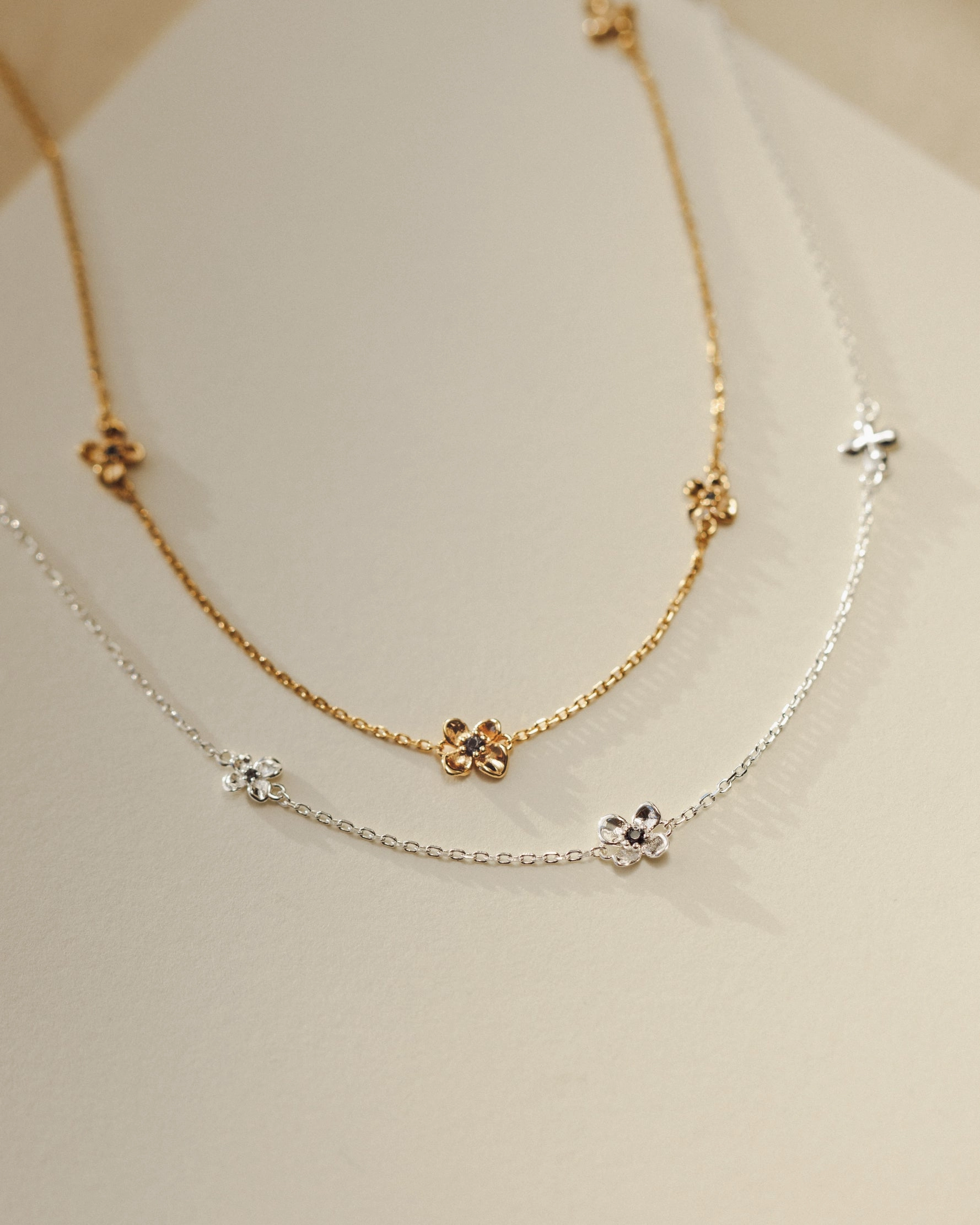 Festive Accent Unique Accessory Midnight Blossom Necklace