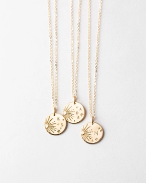 Galaxy Initial Necklace Brunch Date