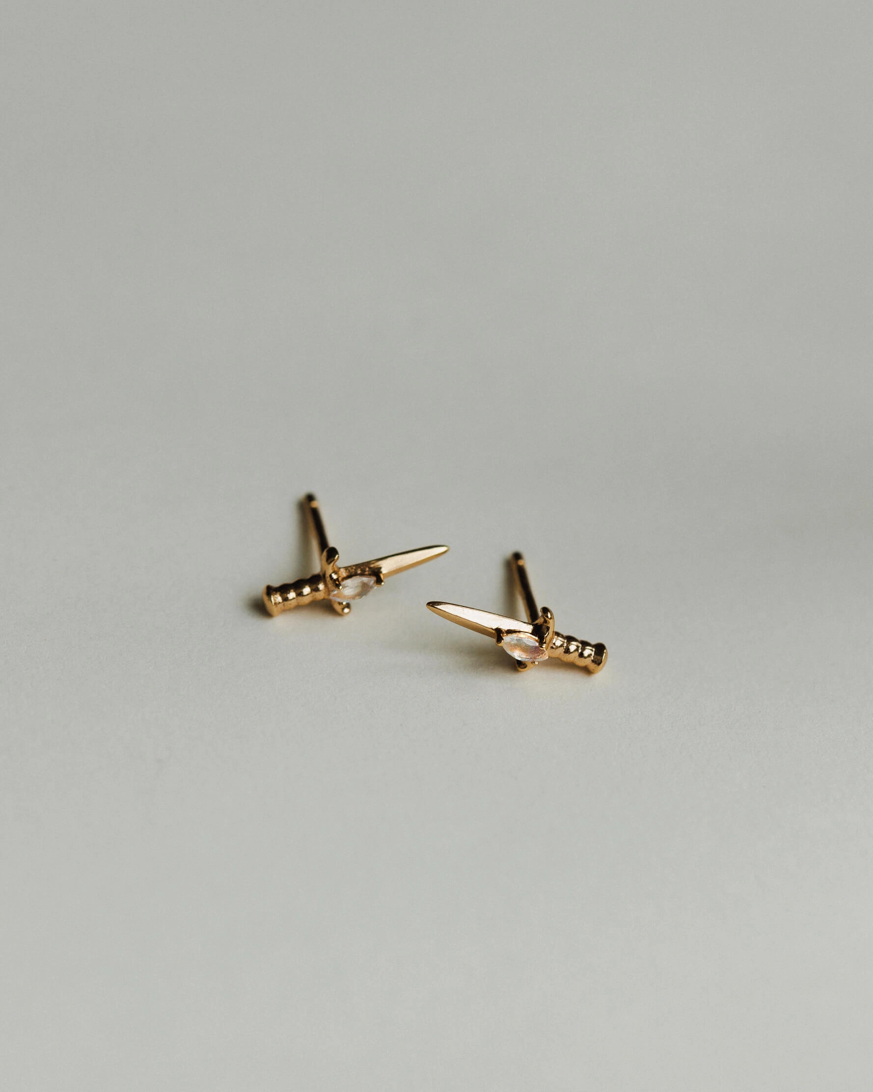 Handcrafted Accessories Radiant Form Inventory - Moonstone Dagger Studs