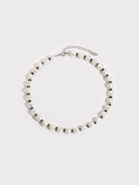 Flirty Look Beatrice Freshwater Pearl & Turquoise Necklace