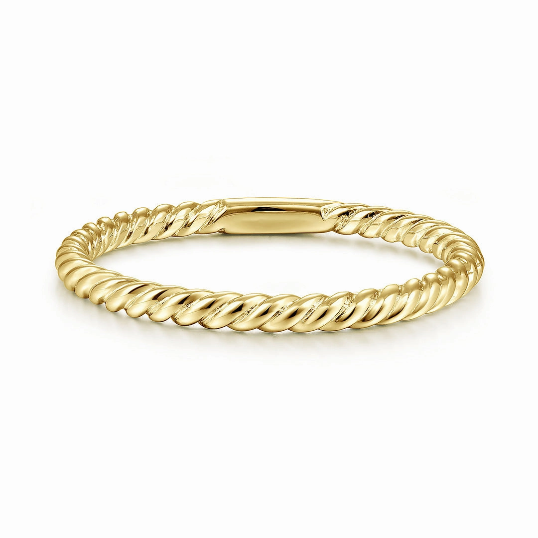Rope Twist Band Ring Signature Flair