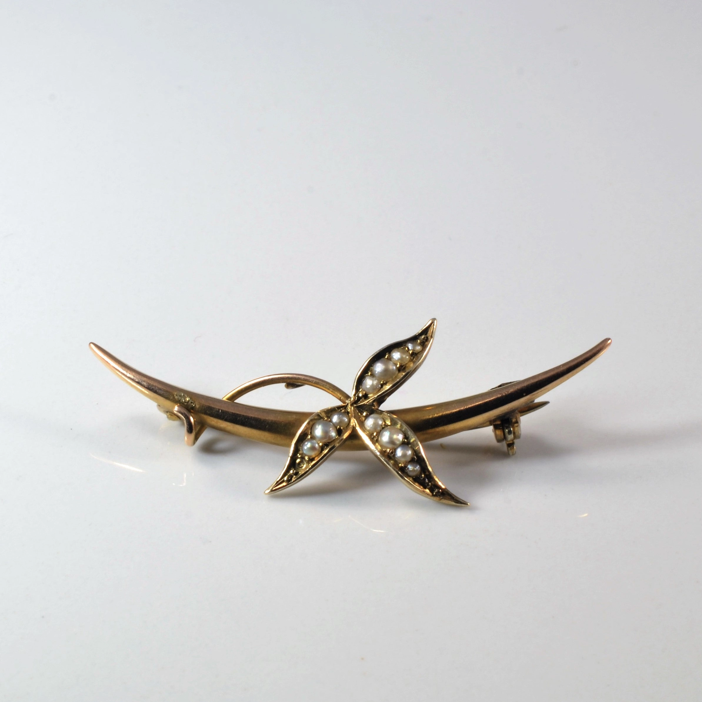 Personal Touch Distinctive Jewelry 1930s Seed Pearl Brooch |