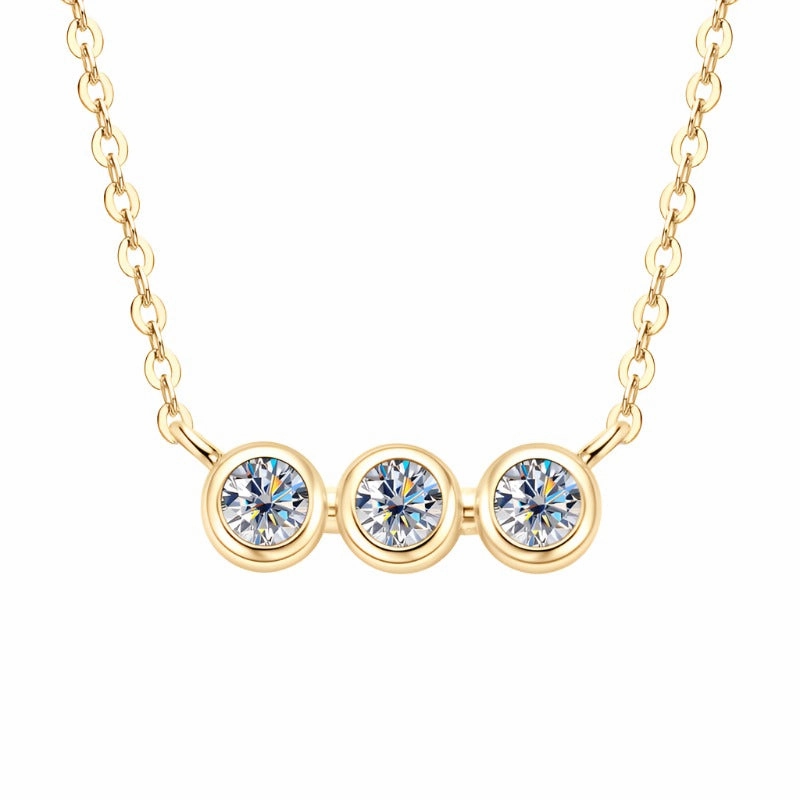 Constellation Parallel Necklace | S925 | Moissanite Luxury Flow