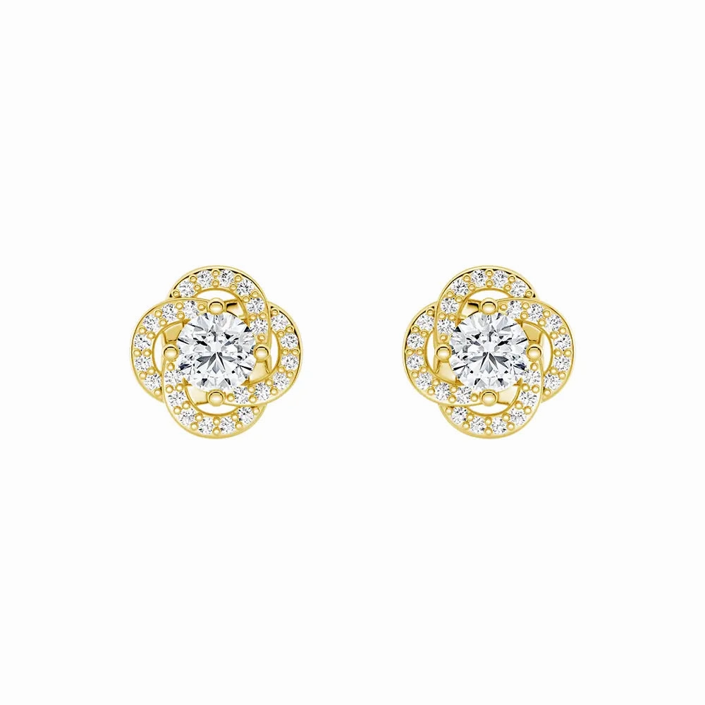 Travel Essential Radiating Sunburst Moissanite Stud Earrings