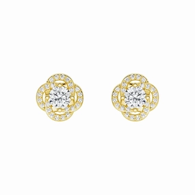 Travel Essential Radiating Sunburst Moissanite Stud Earrings