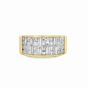 Kirkland Jewelry Estate | 18K Yellow Gold Diamond Band Subtle Charm Premium Edge