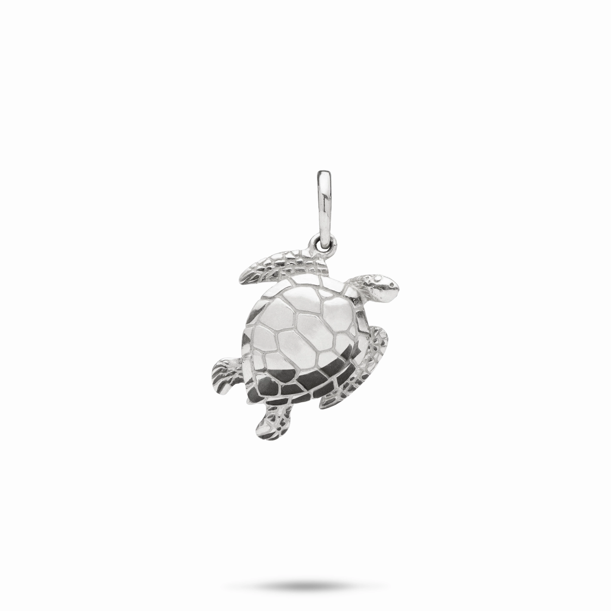 Honu Pendant / Charm in Sterling Silver - 18mm Custom Accessories Subtle Grace
