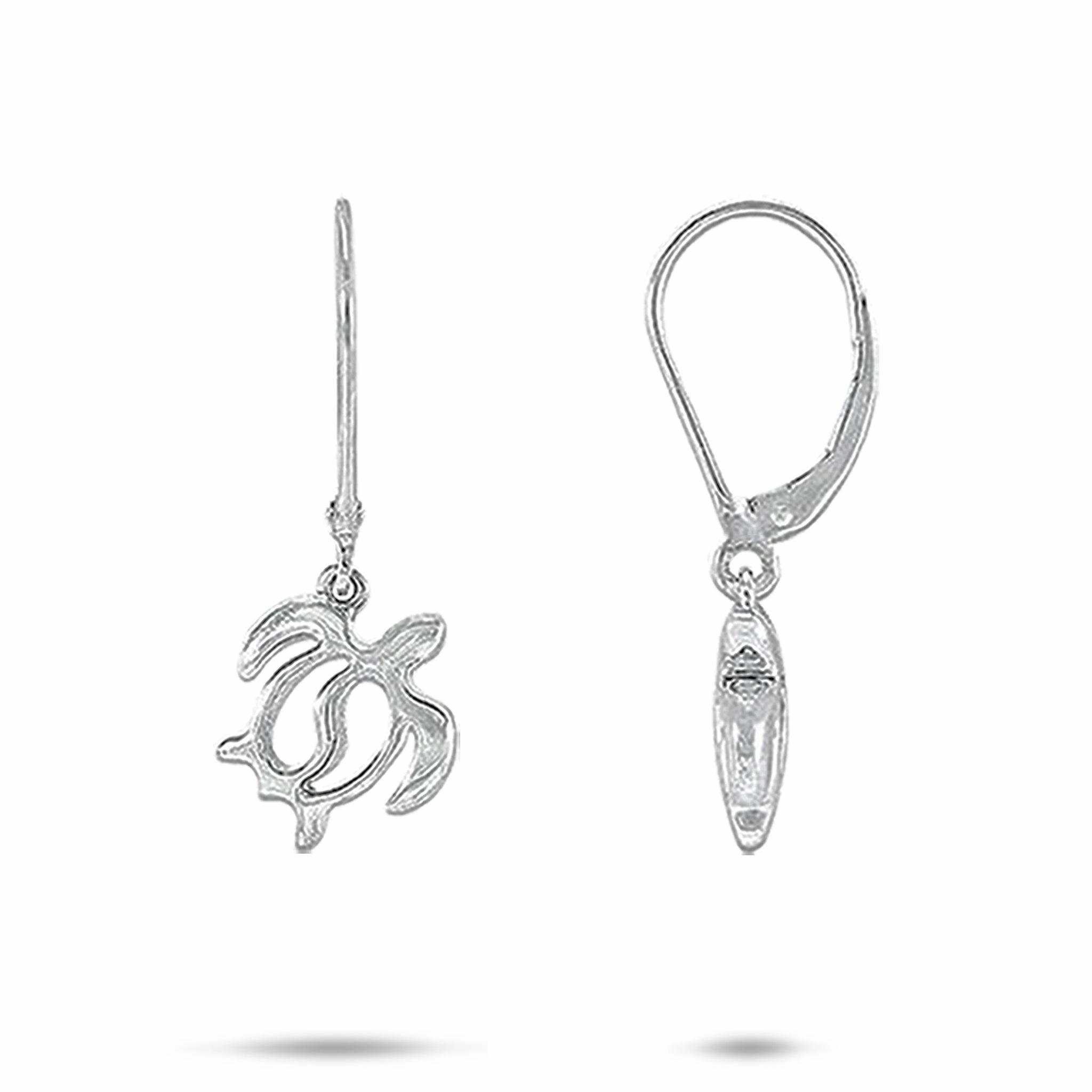 Studio Light Honu Yin Yang Earrings in Sterling Silver - 13mm