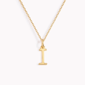 Camera Glow Cool Moment I Necklace / Gold Initial Necklace