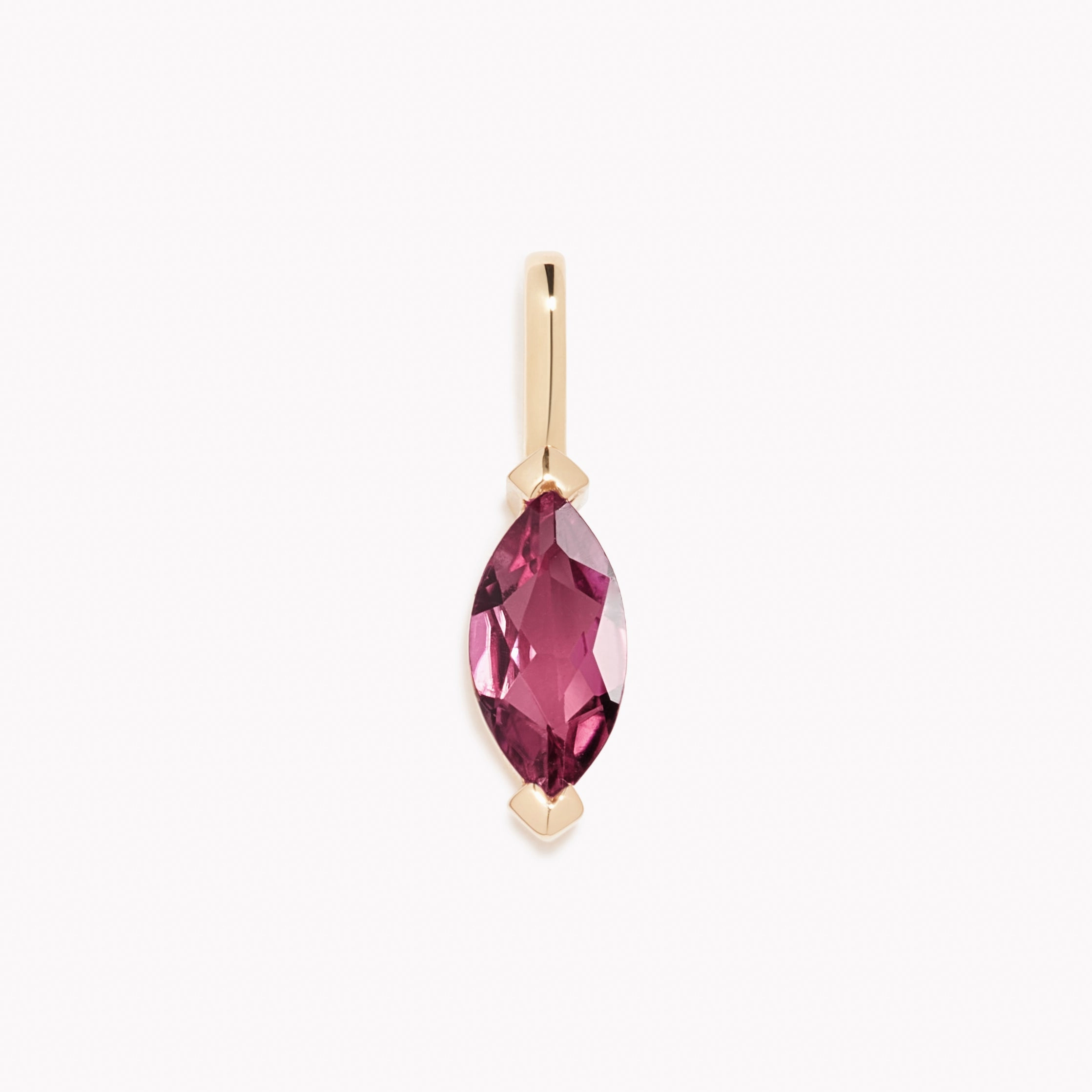 Gorgeous Finish Day Vibe July Birthstone Pendant 14k Gold - Pink Tourmaline