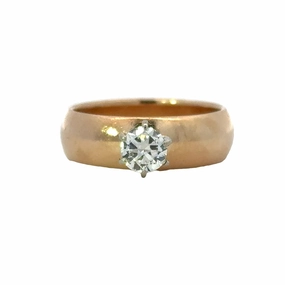 Accent Style youth choice Kirkland Jewelry Estate | 14K Yellow Gold Diamond Solitaire Band