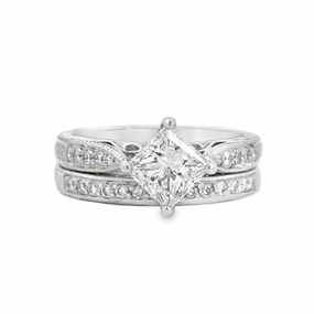 Kirkland Jewelry Estate | Platinum Engagement Ring Set Allure Touch