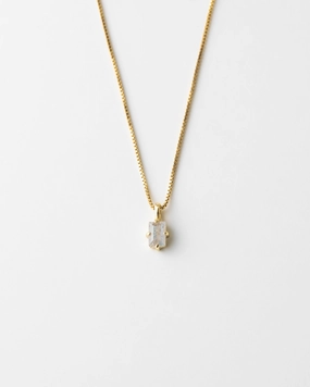 spring fresh Labradorite Grand Baguette Necklace