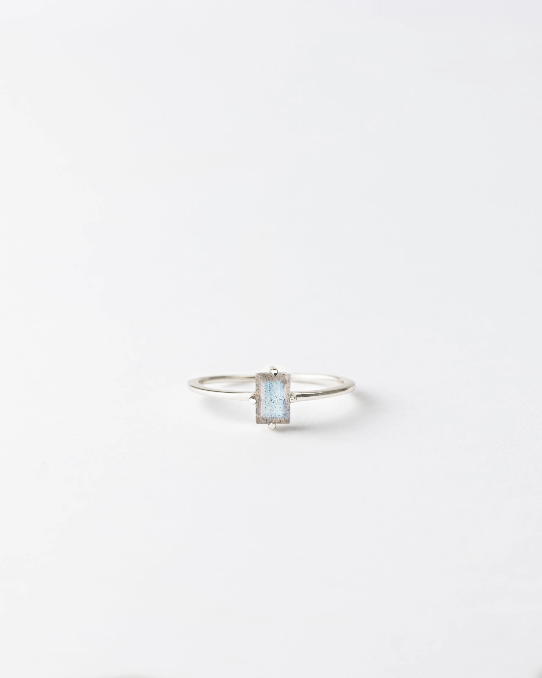 Sophisticated Sparkle Labradorite Grand Baguette Ring