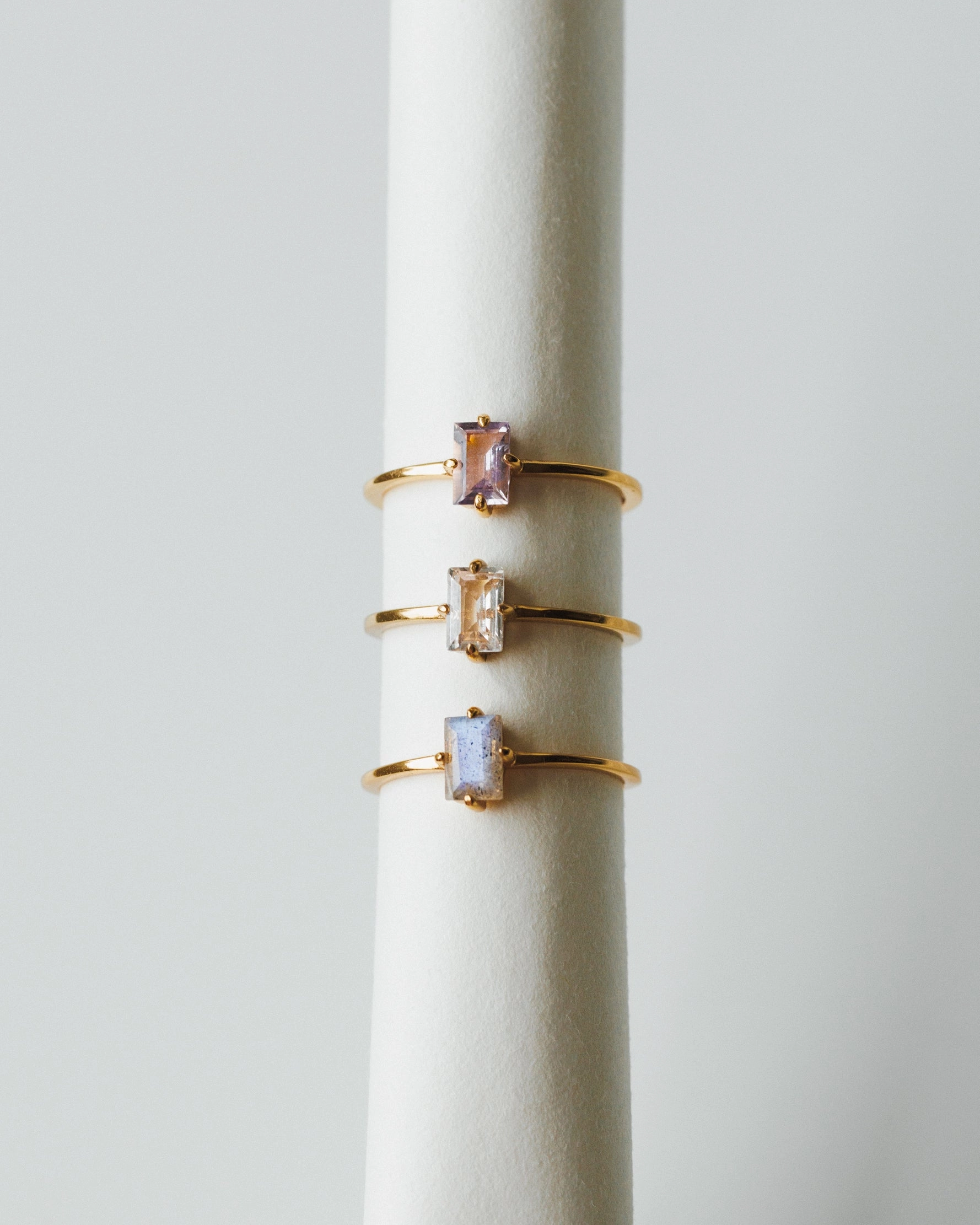 Labradorite Grand Baguette Ring Travel Mood All Occasion