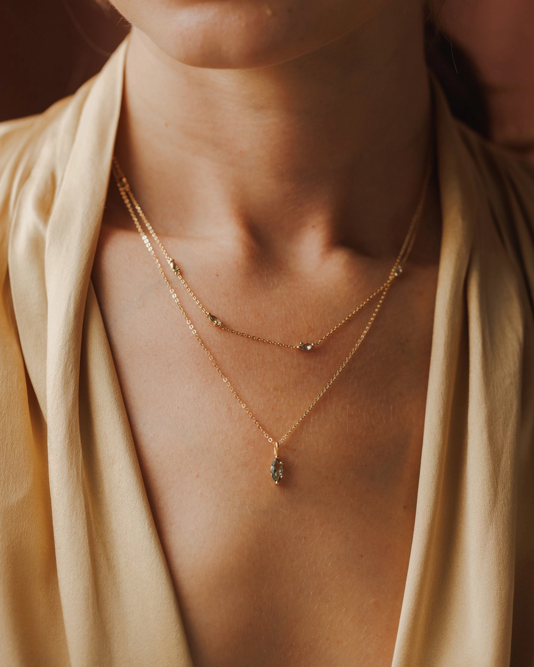 Leaflet Necklace Minimal Gift