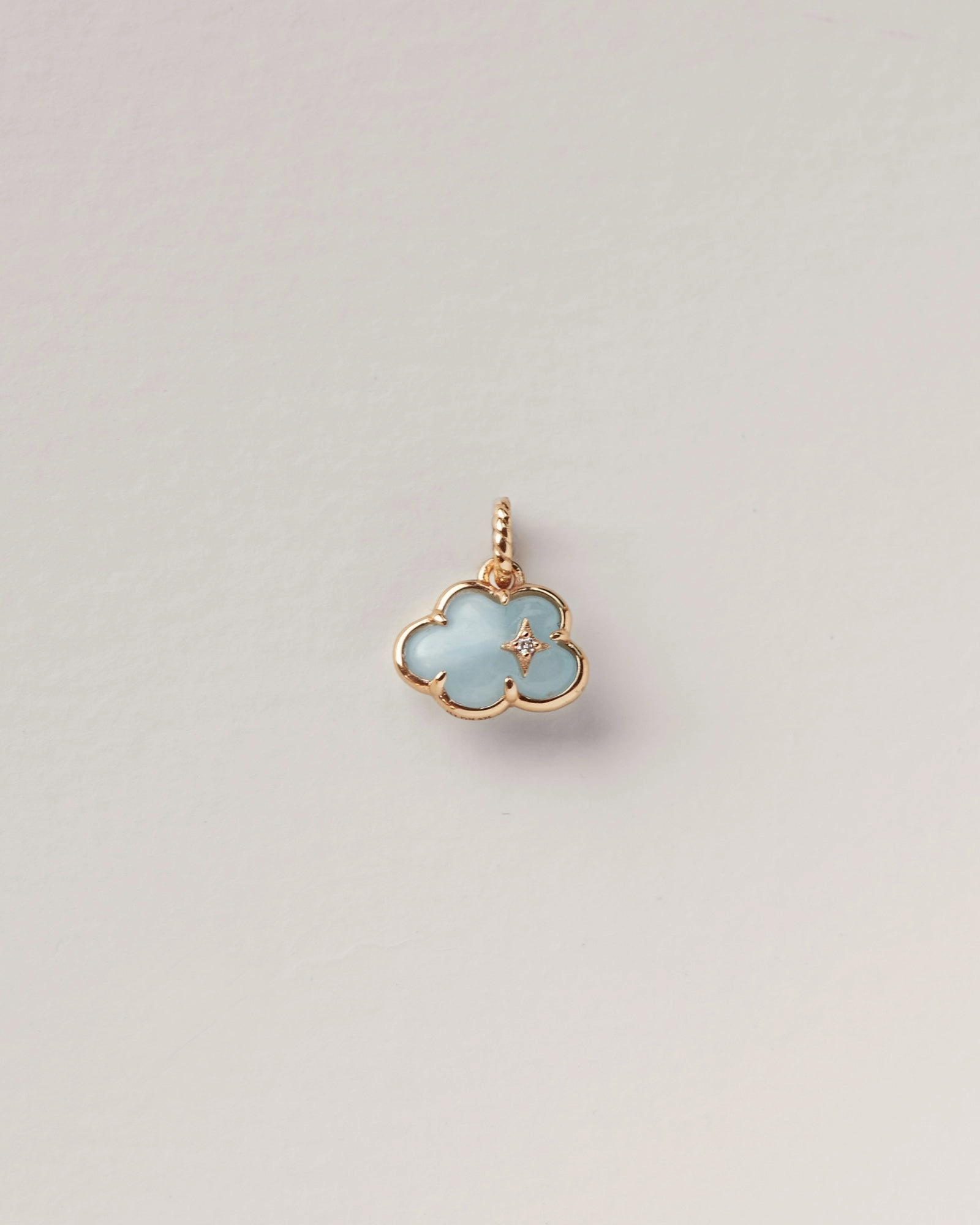 Bridal Look Aquamarine Cloud Charm