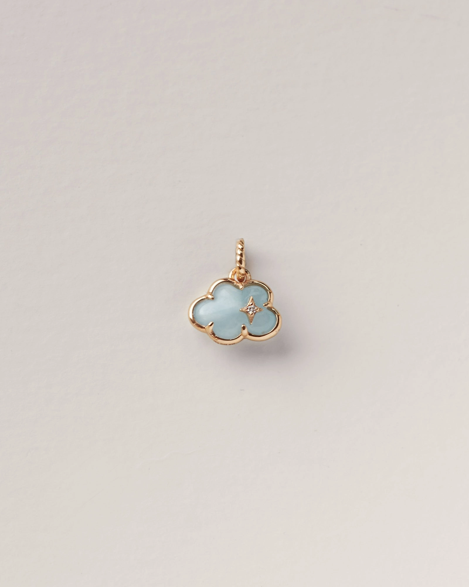 Aquamarine Cloud Charm Memento Adornment Nuptial Jewelry