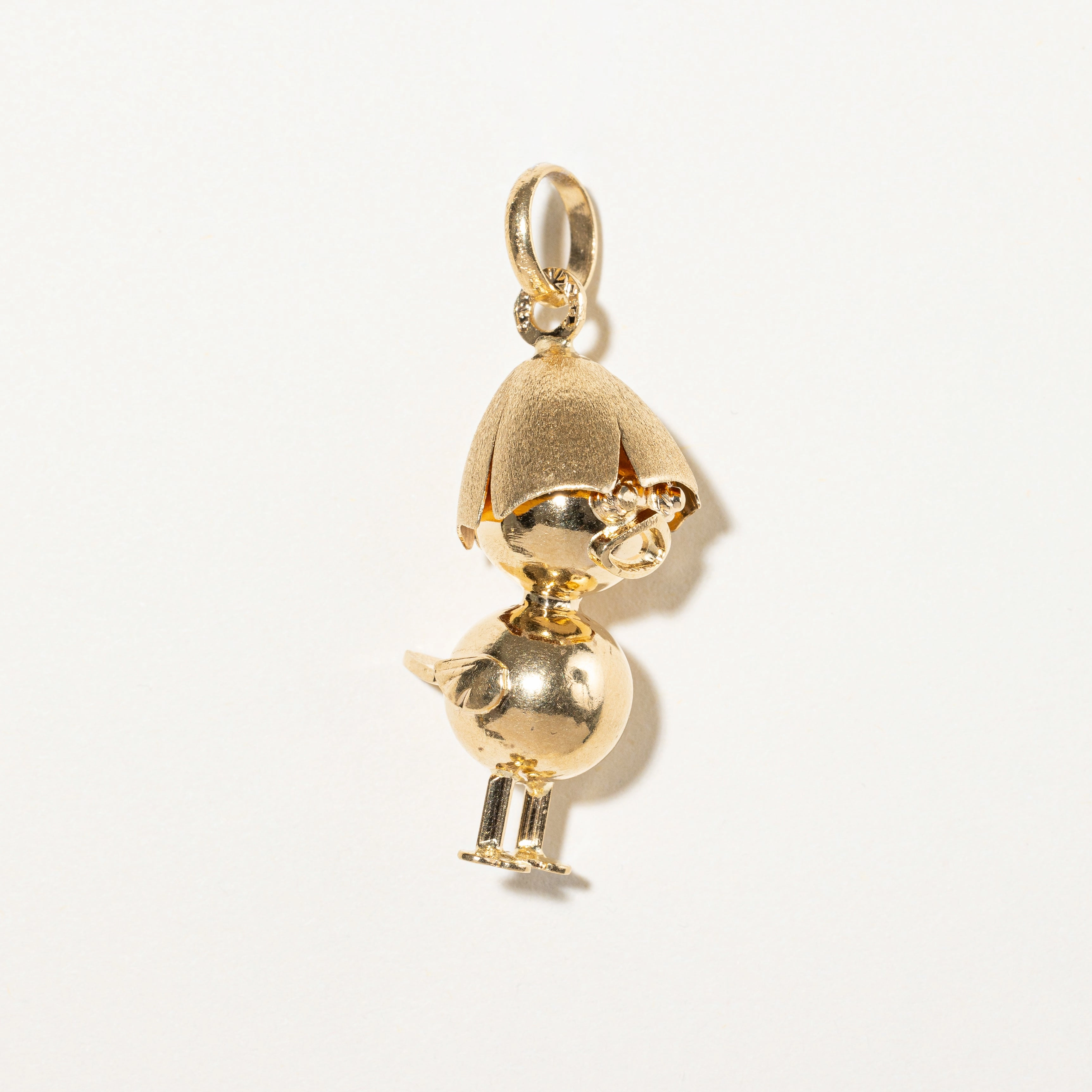 Petite Touch 18k Yellow Gold Chick Charm