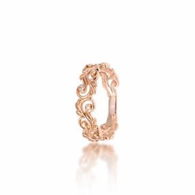 Living Heirloom Ring in Rose Gold with Diamonds - 6mm Perfect Match Handmade Craft