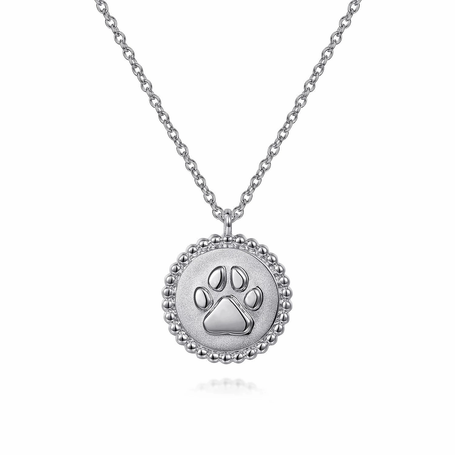 Sterling Silver Bujukan Medallion Pendant with Paw Print Center Exclusive item