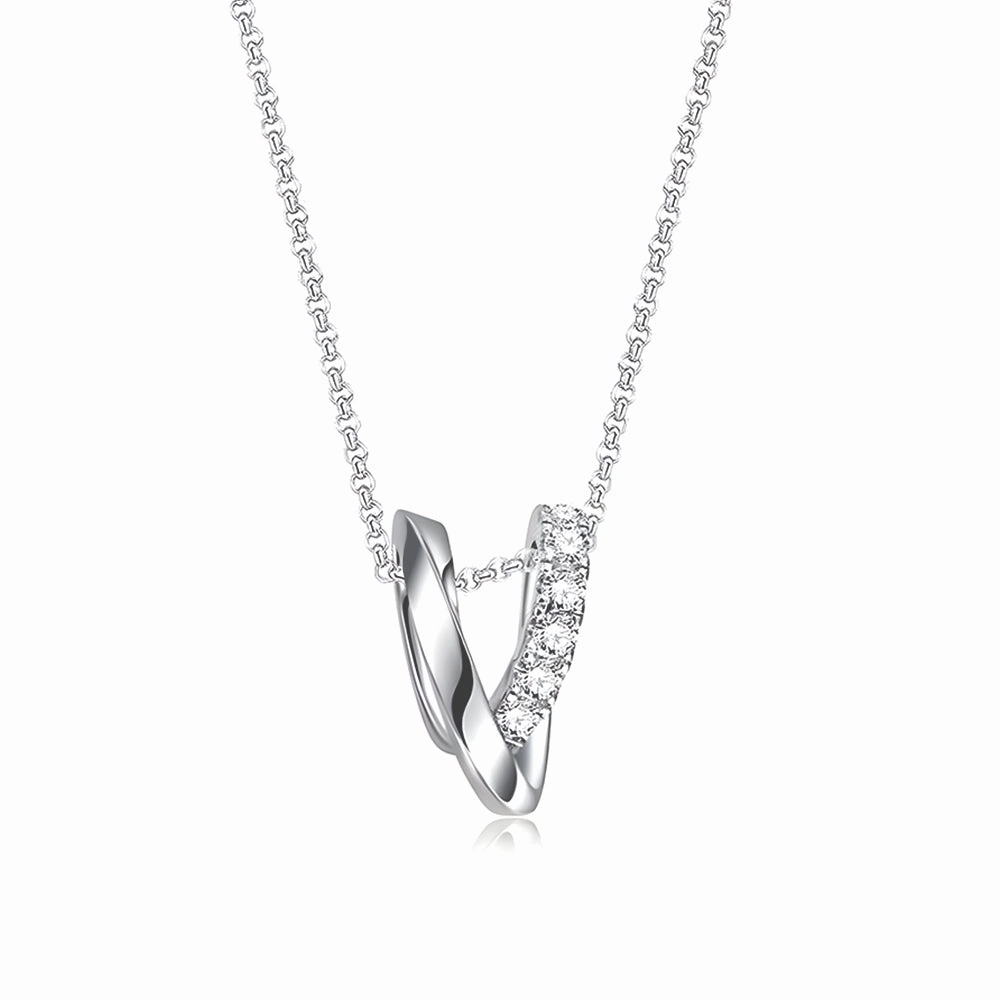 Endless Embrace M?bius Strip Necklace Pendant Luxury Charm Sculpted Edge