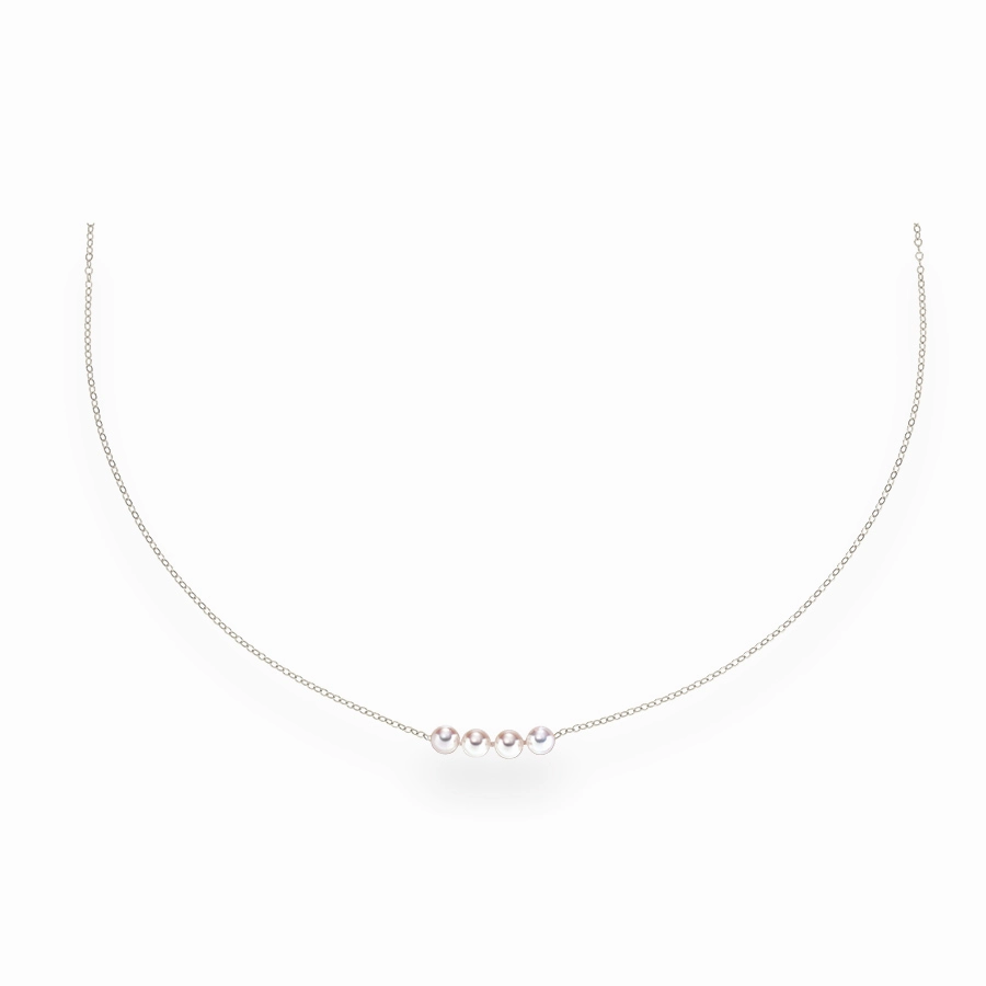 Elegant Glow Sophisticated piece 14K White Gold Uniform Add a Cultured Pearl Necklace