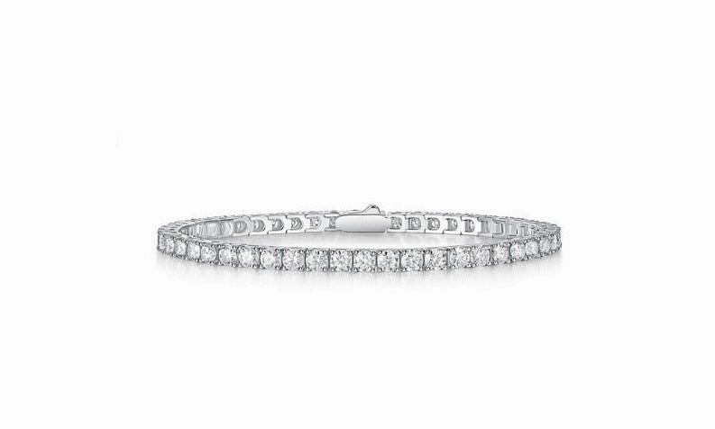 Stylish Glow Modern Accessory Moissanite Tennis Bracelet | S925 Sterling Silver | VVS1 D Color