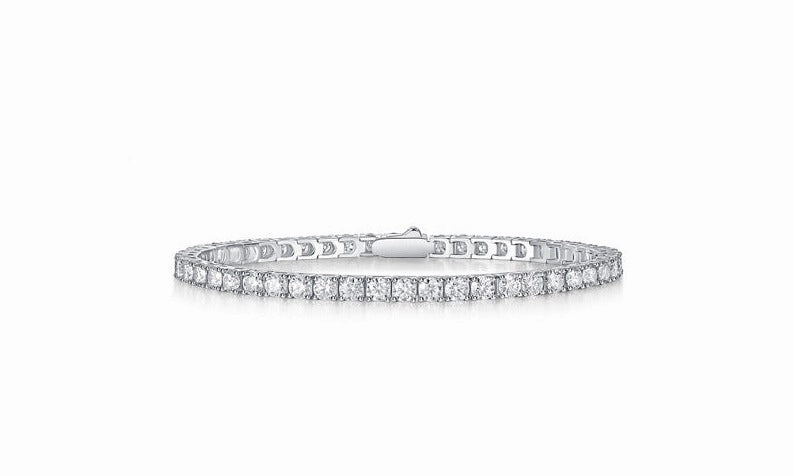 Moissanite Tennis Bracelet | S925 Sterling Silver | VVS1 D Color Fall Vibes Chic Glow