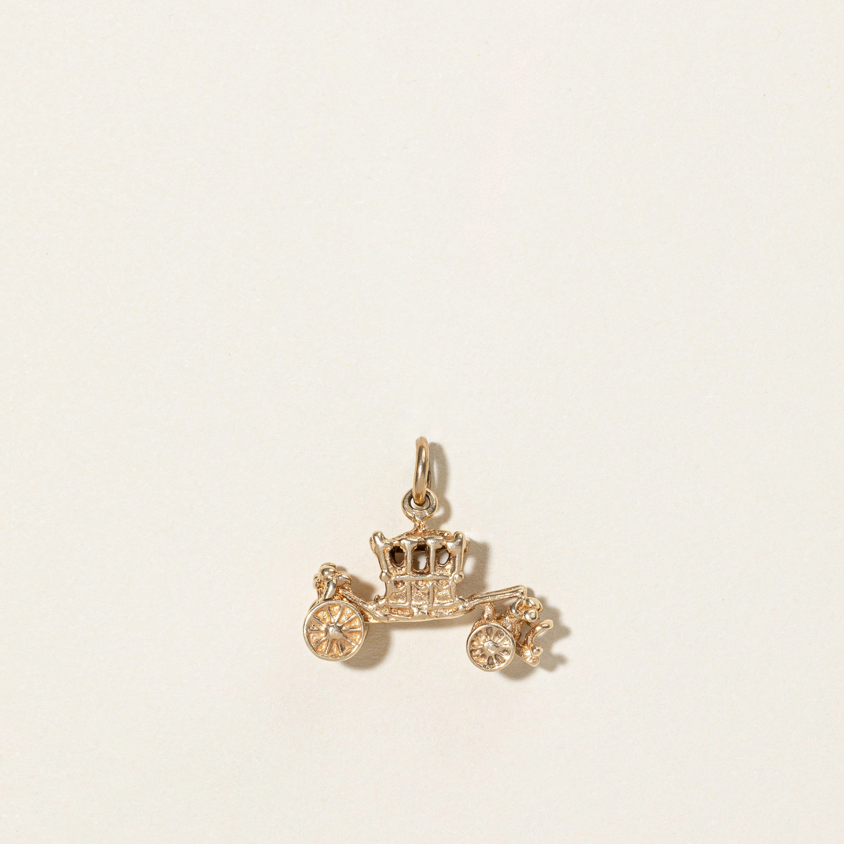 Signature Accent Everyday Layer 10k Yellow Gold Horse Carriage Charm