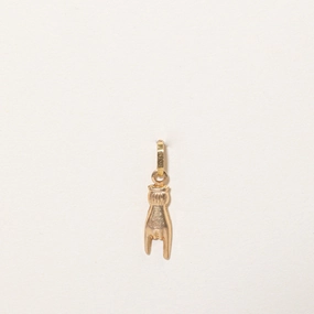 18k Yellow Gold Rock On Charm Chic Flash