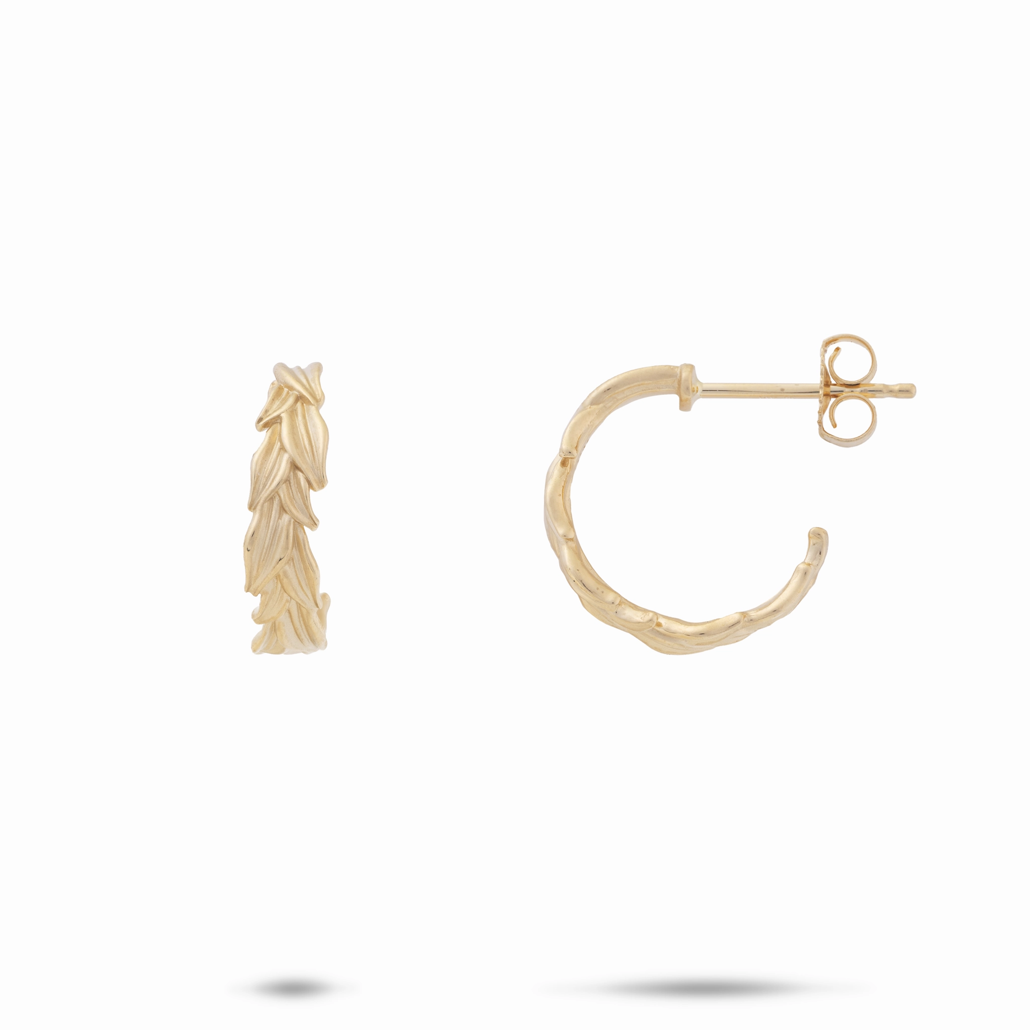 Maile Earrings in Gold - 15mm Pastel Palette Night Out Look