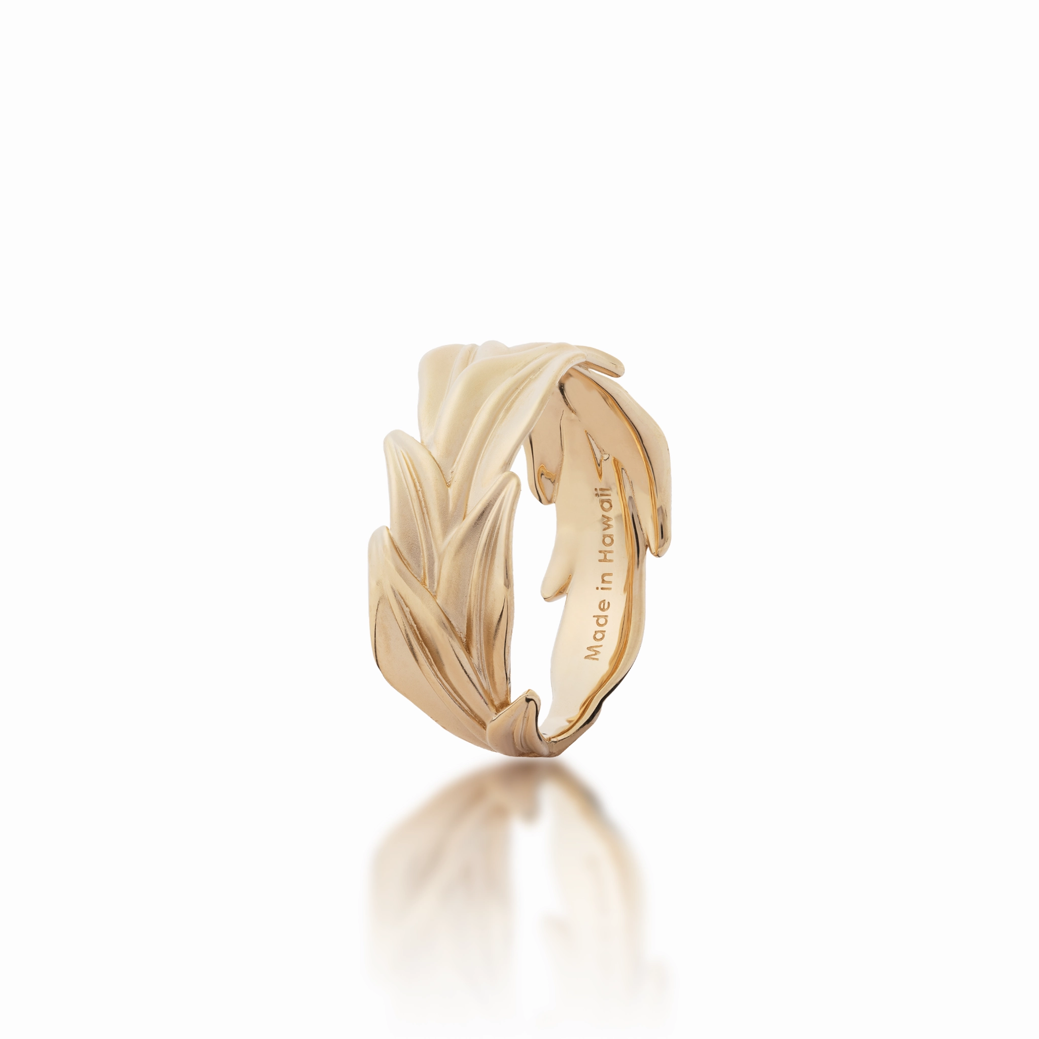 Shiny Creations Opulent Shine Maile Ring in Gold - 10mm