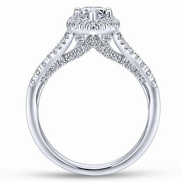 Marquise Shaped Halo Split Shank Diamond Ring .63 Cttw 377A Groom Accessory Exclusive Symbol