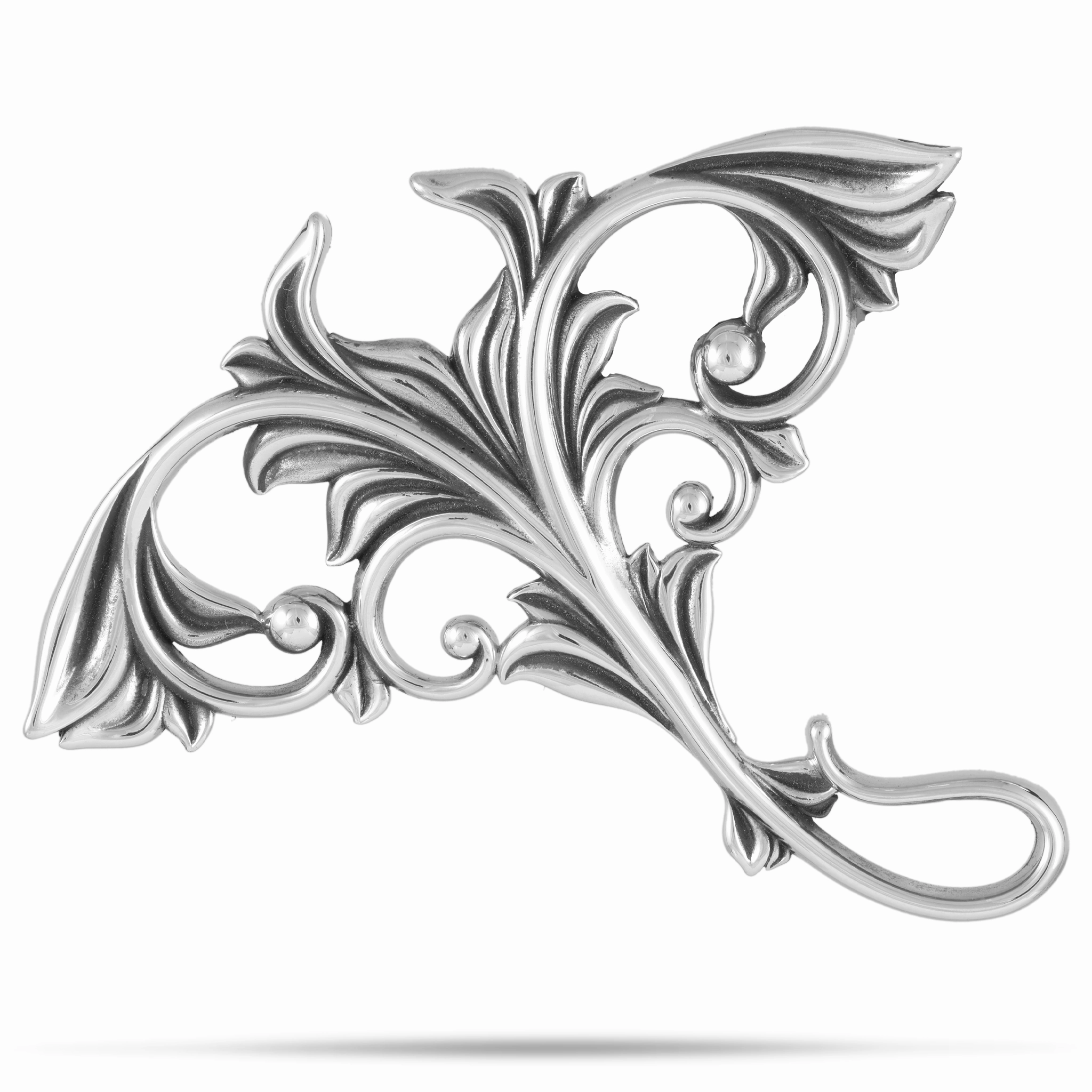 Luxury Set Chic Touch Living Heirloom Manta Ray Pendant in Sterling Silver - 63mm