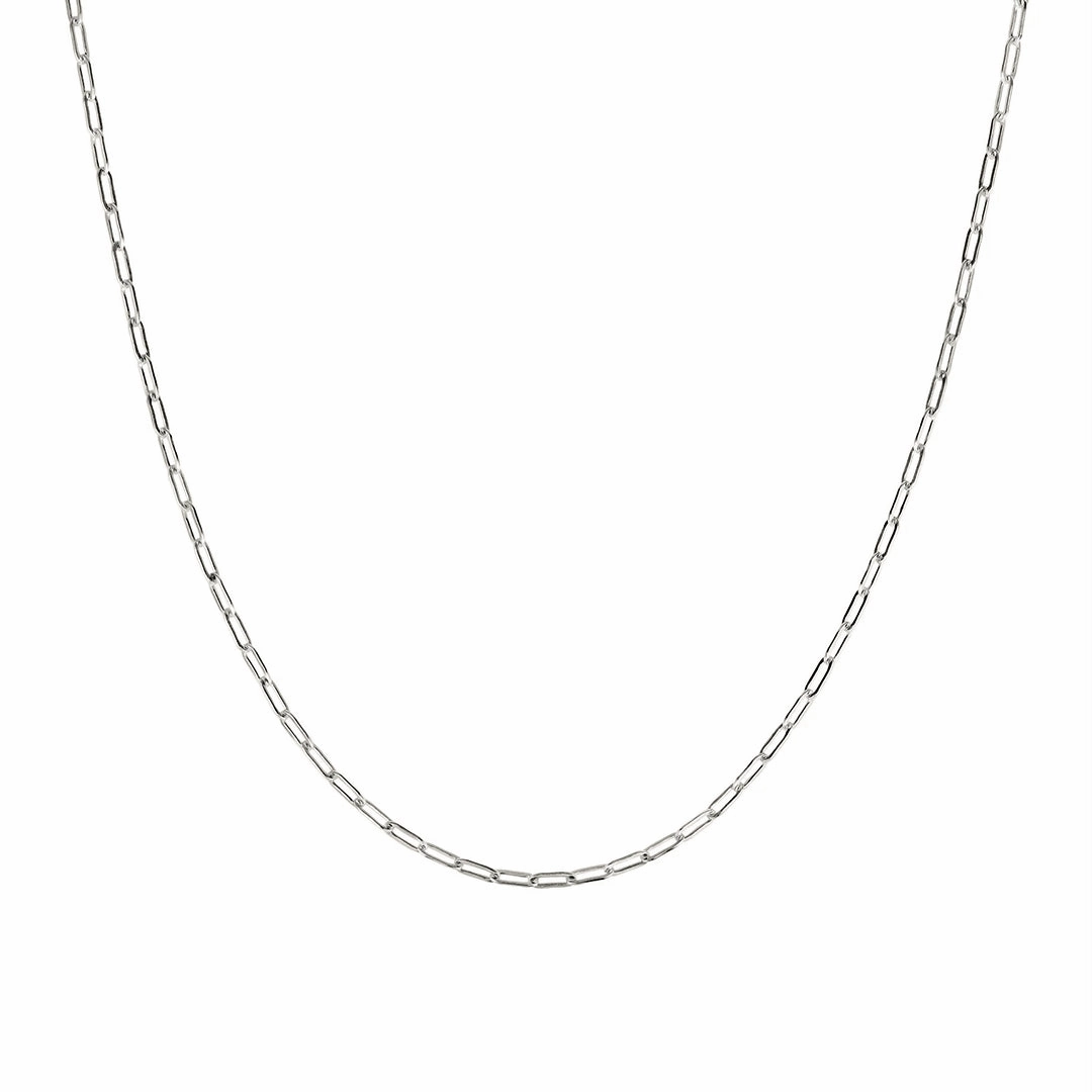 Minimalist Paperclip Chain Necklace Formal Attire