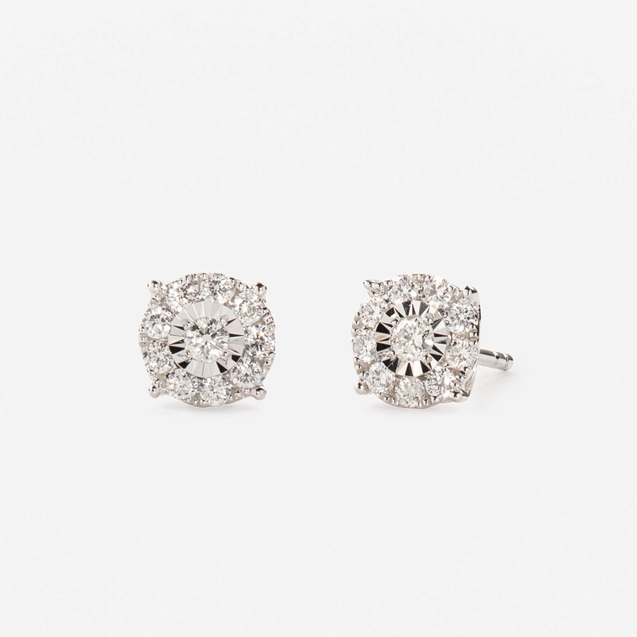 Diamond Earrings - 1 Carat Miracle Plate Premium Quality