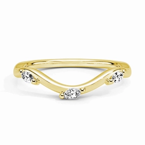 Impeccable Form Willow Curved Lab Grown Diamond Band